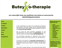 Tablet Screenshot of buteykotherapie.be